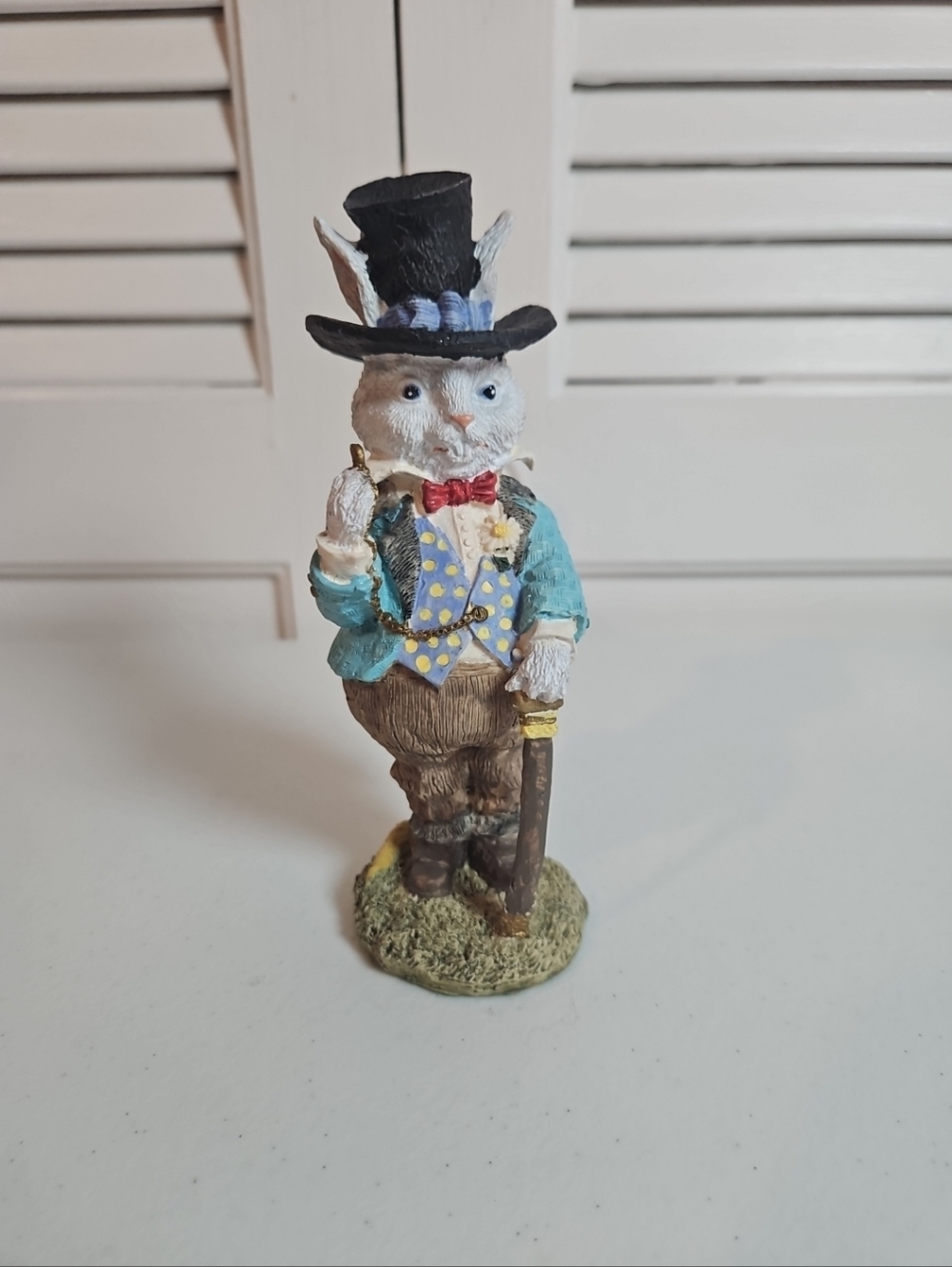 Edward Carrots Victorian Easter Bunny  1993  Decor Holiday Ceramic Whimsical 90s